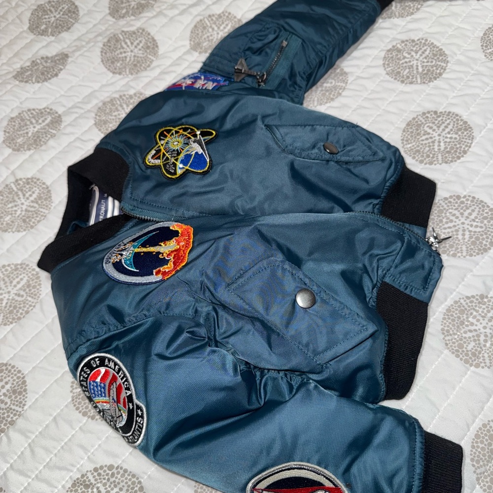 Kids Nasa Jacket with Astronaut Patches